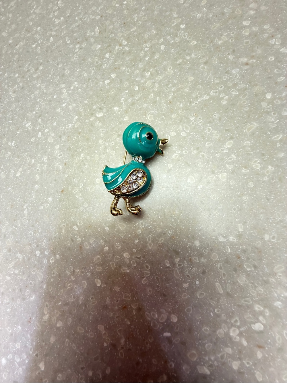 Jewelry - Brooch/Pendant.  Blueish green duck.